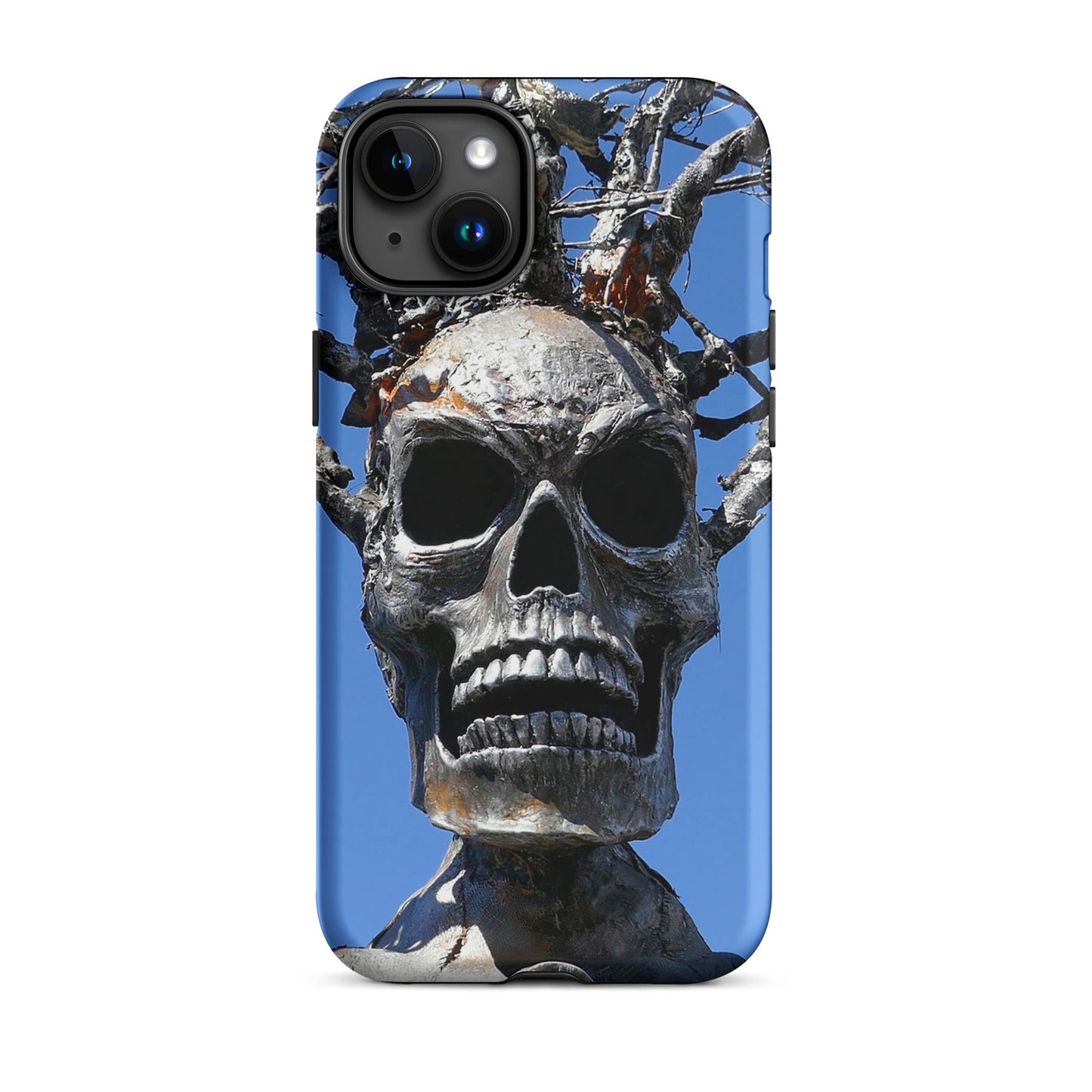 Skull Warrior Stare - Tough Case for iPhone ( 15 Pro Max – 11 ) - Fry1Productions