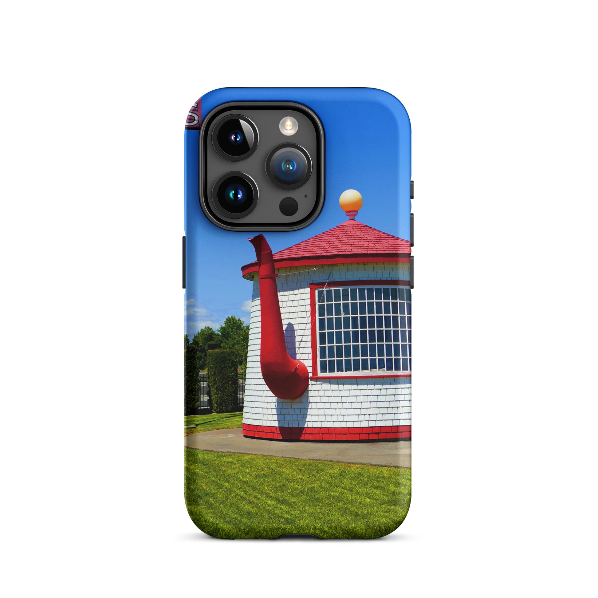 Historic Teapot Dome Service Station - Tough Case for iPhone ( 15 Pro Max – 11 ) - Fry1Productions