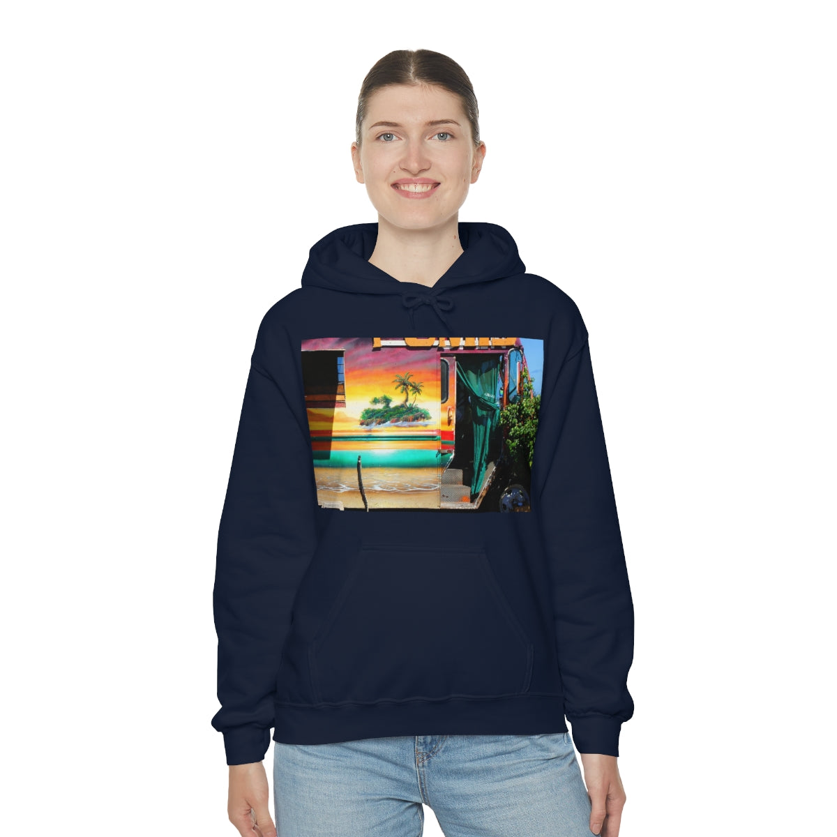 Island Love - Unisex Heavy Blend Hooded Sweatshirt - Fry1Productions