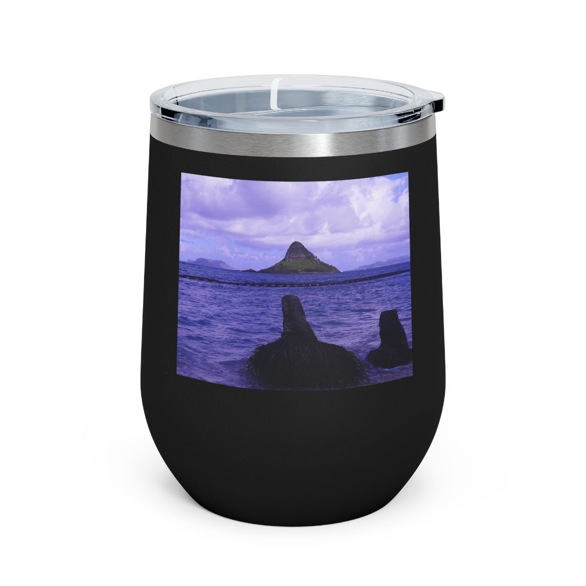 Wade To Chinaman's Hat - 12 oz Insulated Wine Tumbler - Fry1Productions