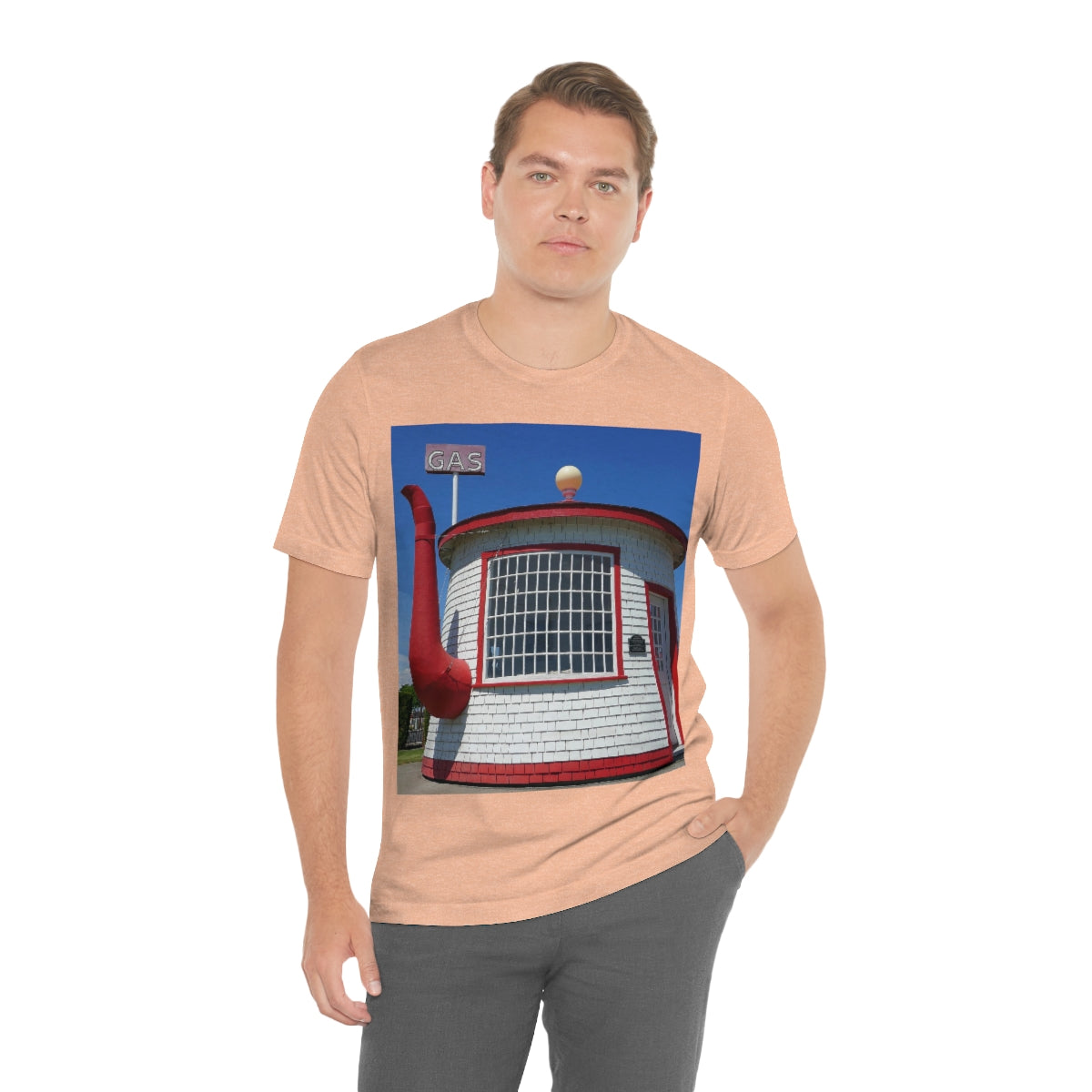 Awesome Teapot Dome Service Station - Unisex Jersey Short Sleeve T-Shirt - Fry1Productions