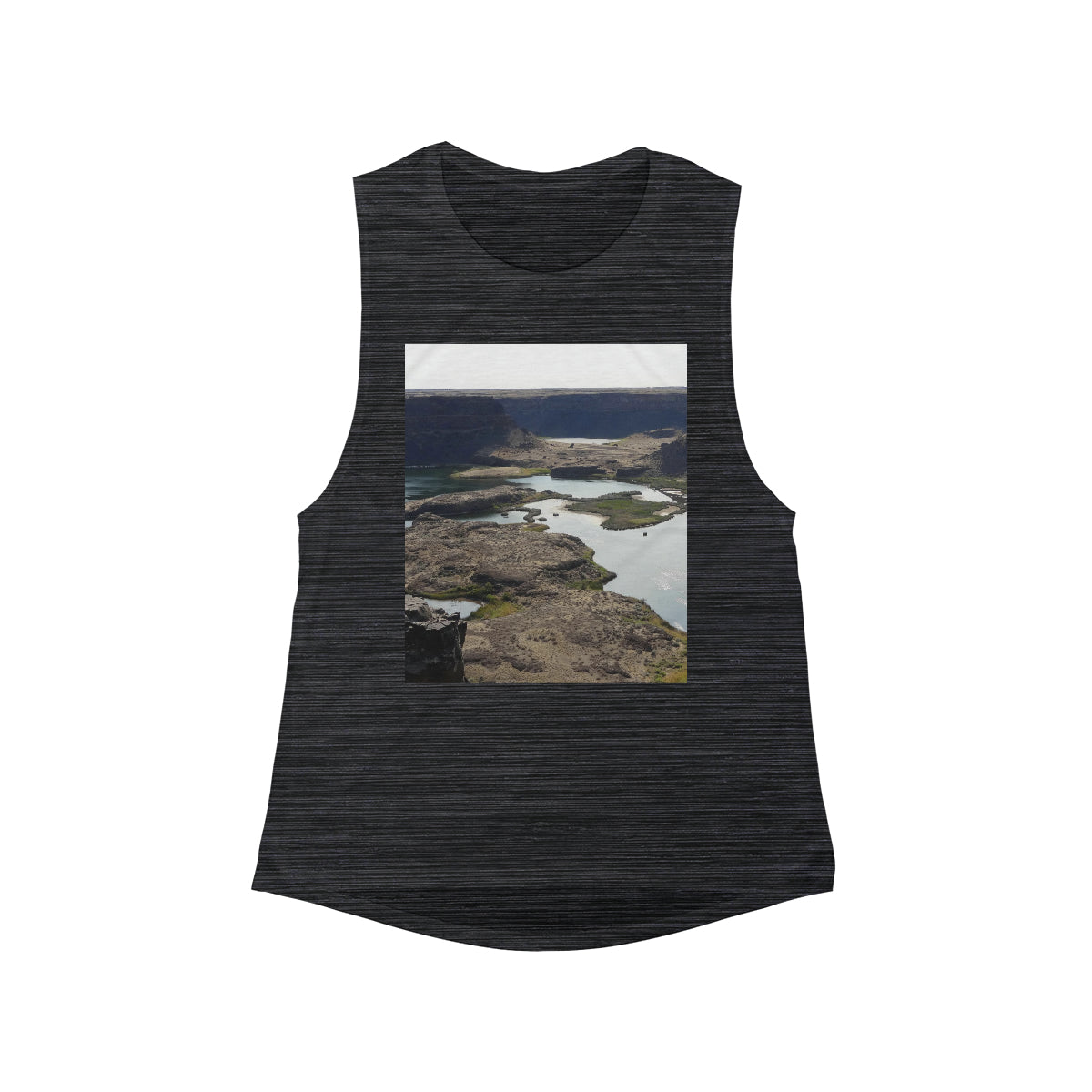 Reminisce of Ancient Thunder - Women's Flowy Scoop Muscle Tank - Fry1Productions