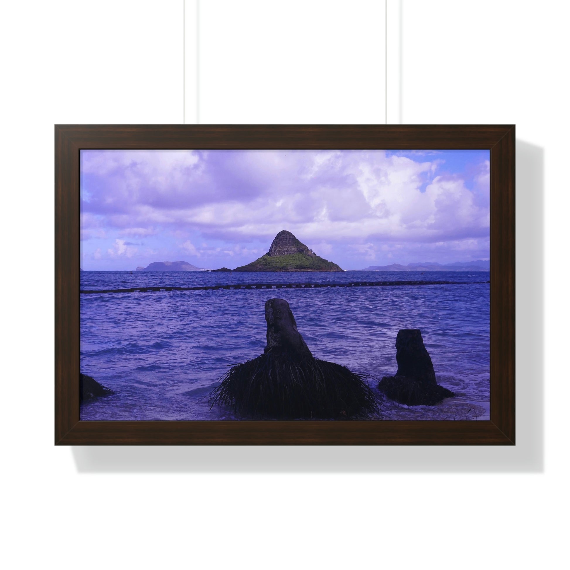 Wade To Chinaman's Hat - Framed Horizontal Poster - Fry1Productions