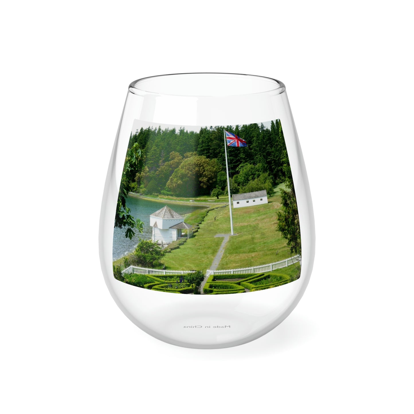 Magnificent Grandiose Views - Stemless Wine Glass, 11.75 oz - Fry1Productions