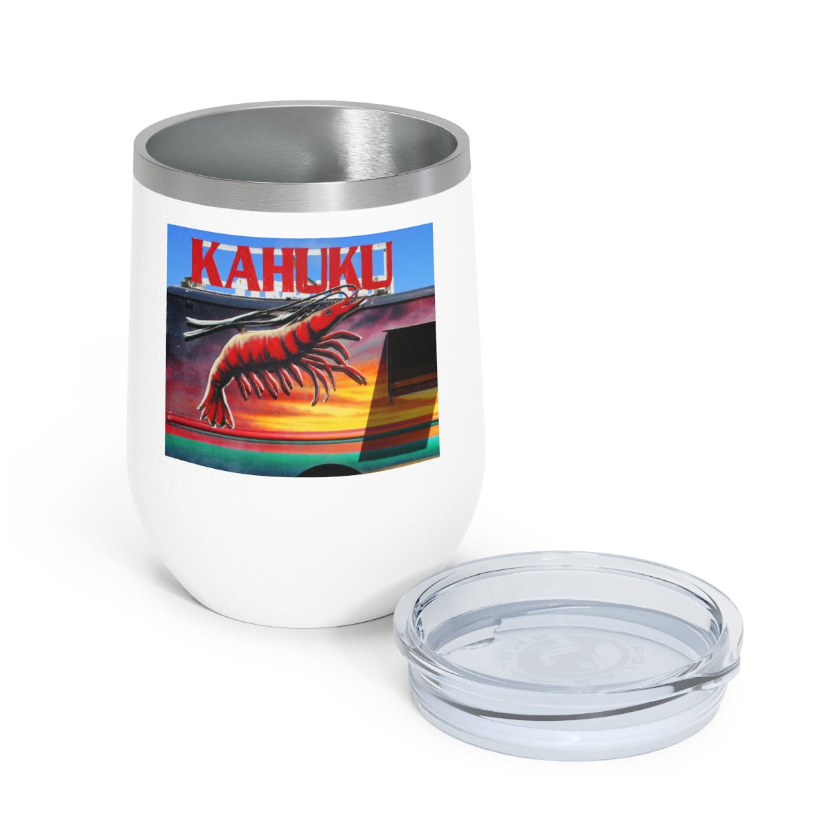 Kahuku Kai - 12 oz Insulated Wine Tumbler - Fry1Productions