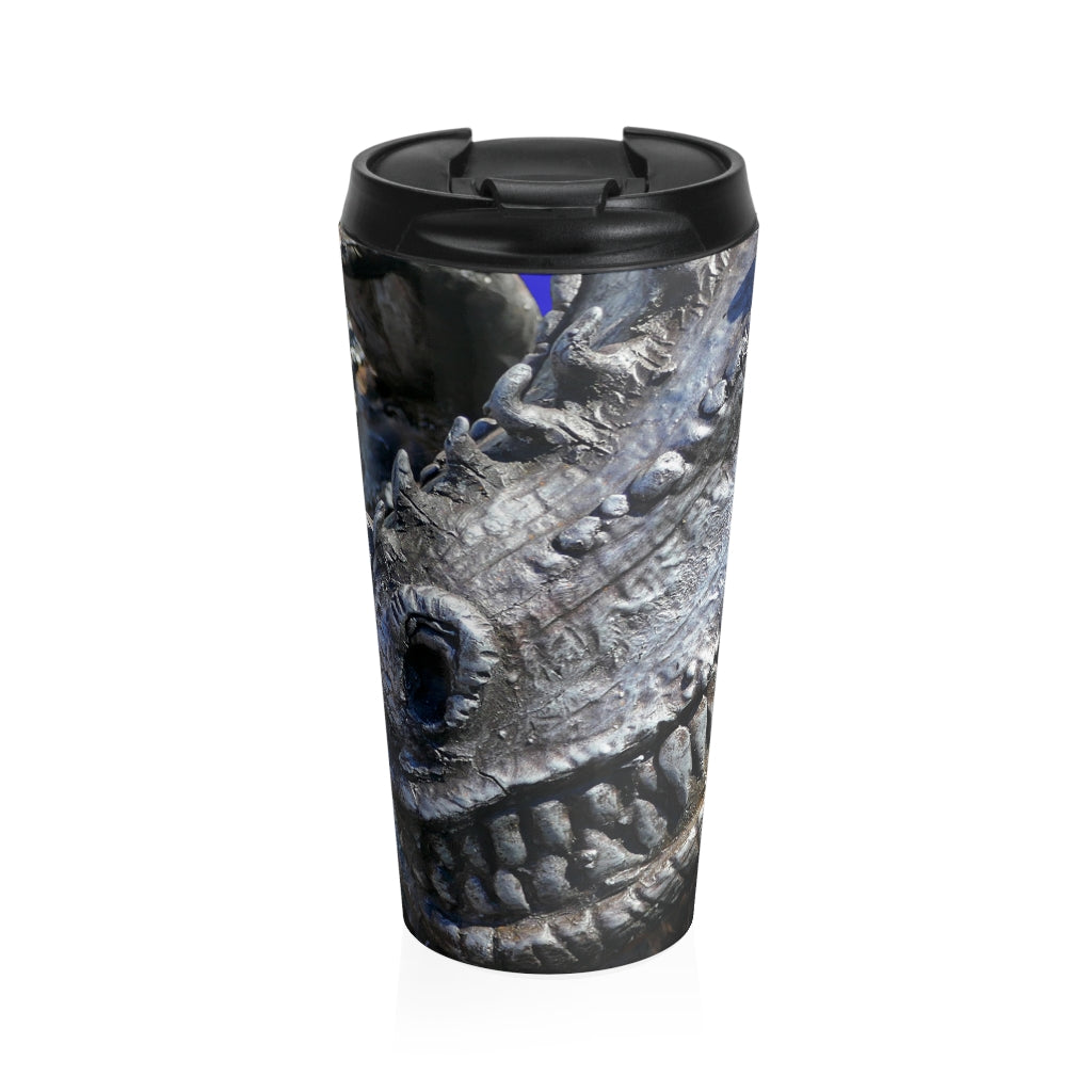 "Delectable Vision" - Stainless Steel Travel Mug 15 oz - Fry1Productions