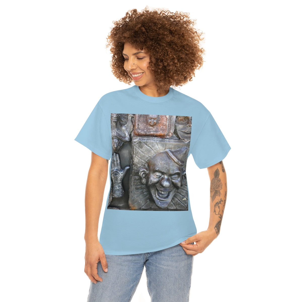 Cosmic Laughter - Unisex Heavy Cotton Tee - Fry1Productions