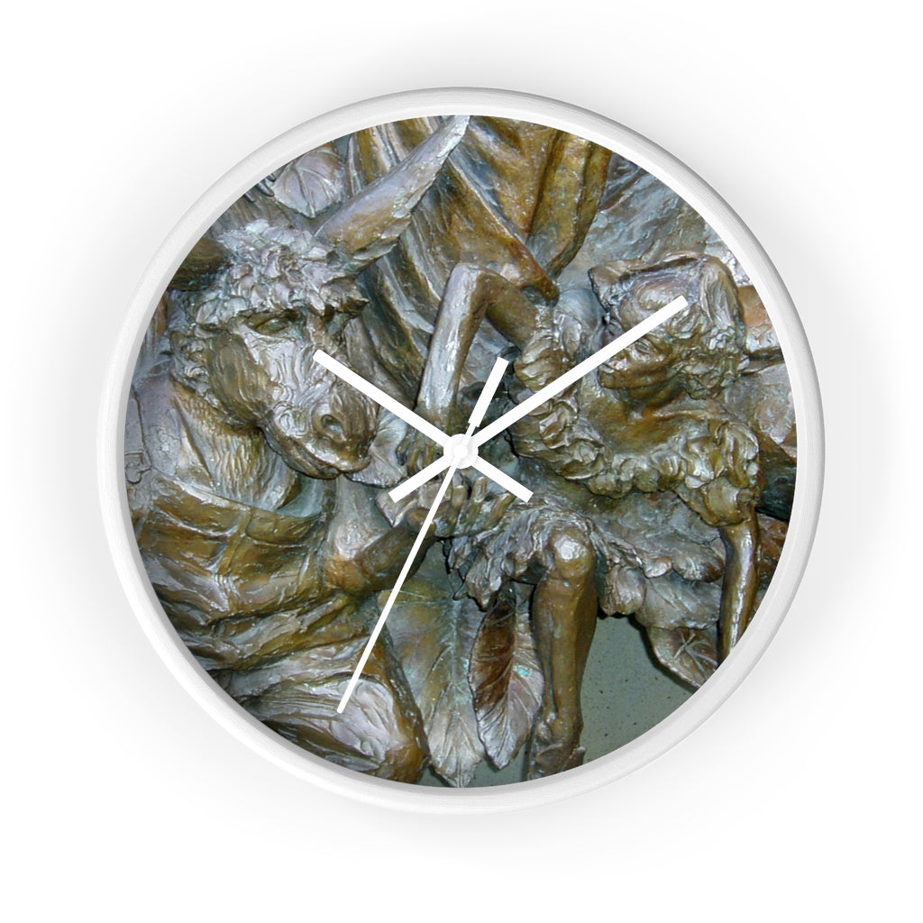 "Flight Love" - 10" Wooden Frame Wall Clock - Fry1Productions