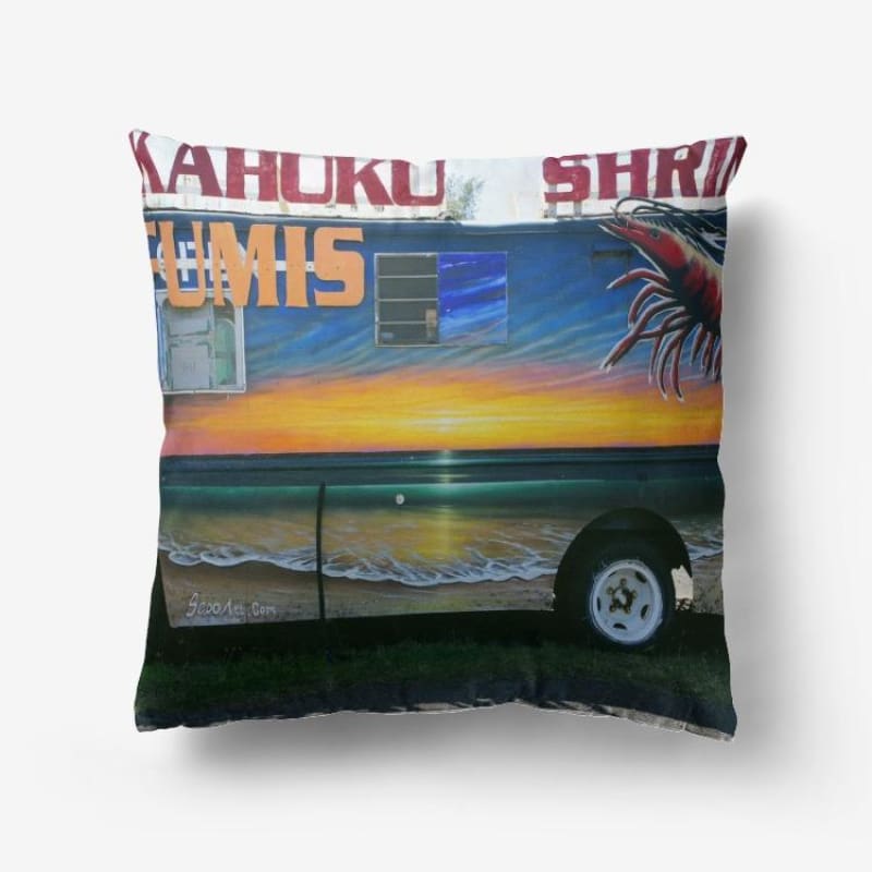 Fumis Aloha - Hypoallergenic Throw Pillow - Fry1Productions