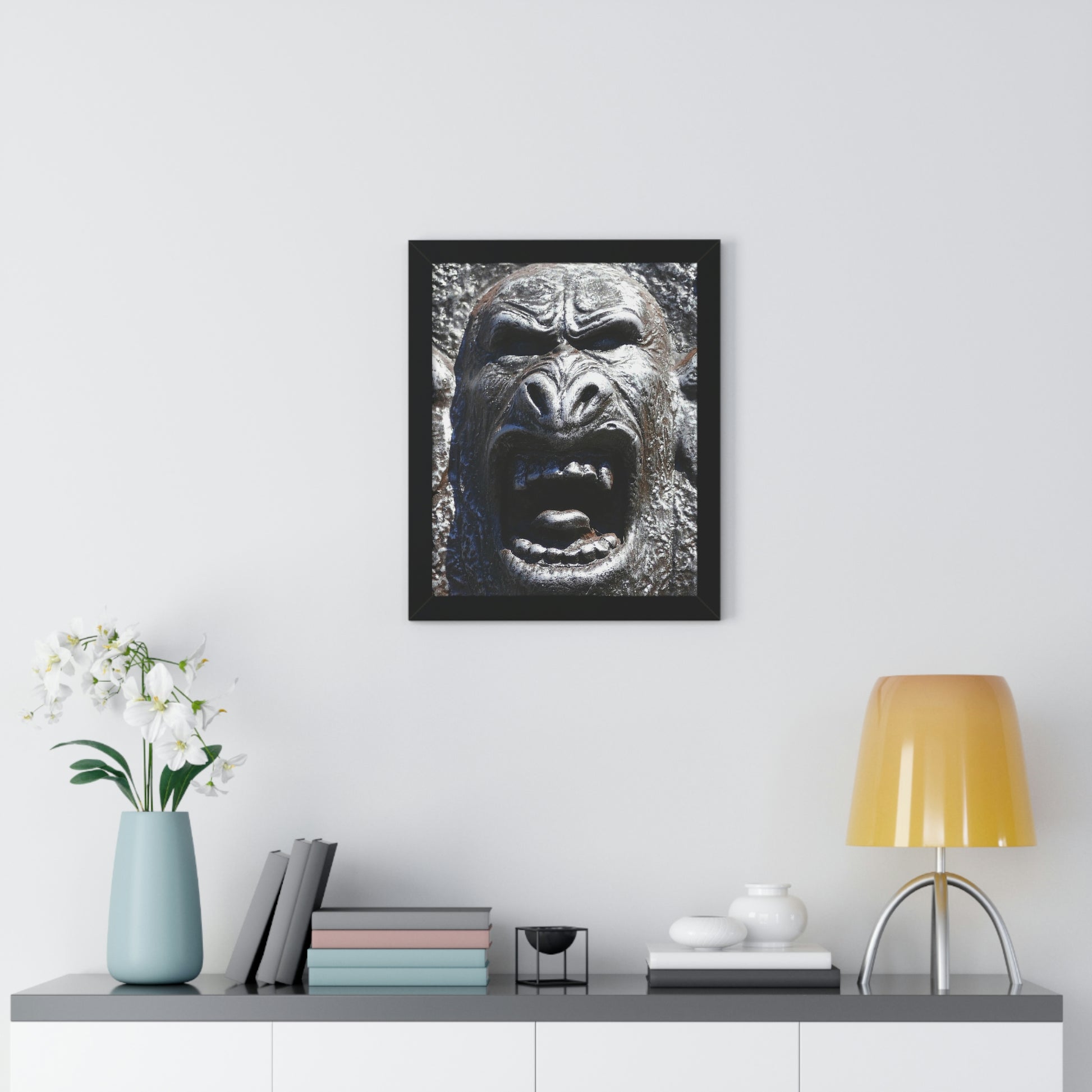 Frenzy Scream - Framed Vertical Poster - Fry1Productions