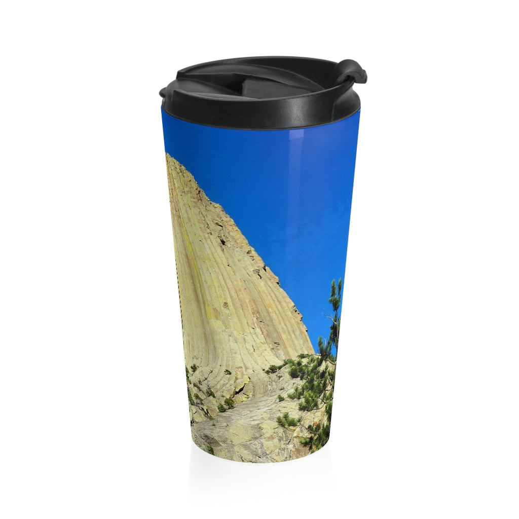 “Reaching Heaven” - Stainless Steel Travel Mug 15 oz - Fry1Productions