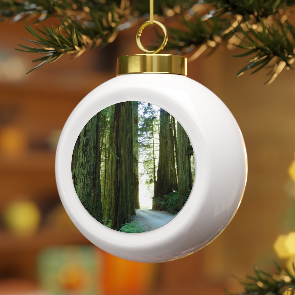 Wandering Ferns and Giants - Christmas Ball Ornament - Fry1Productions