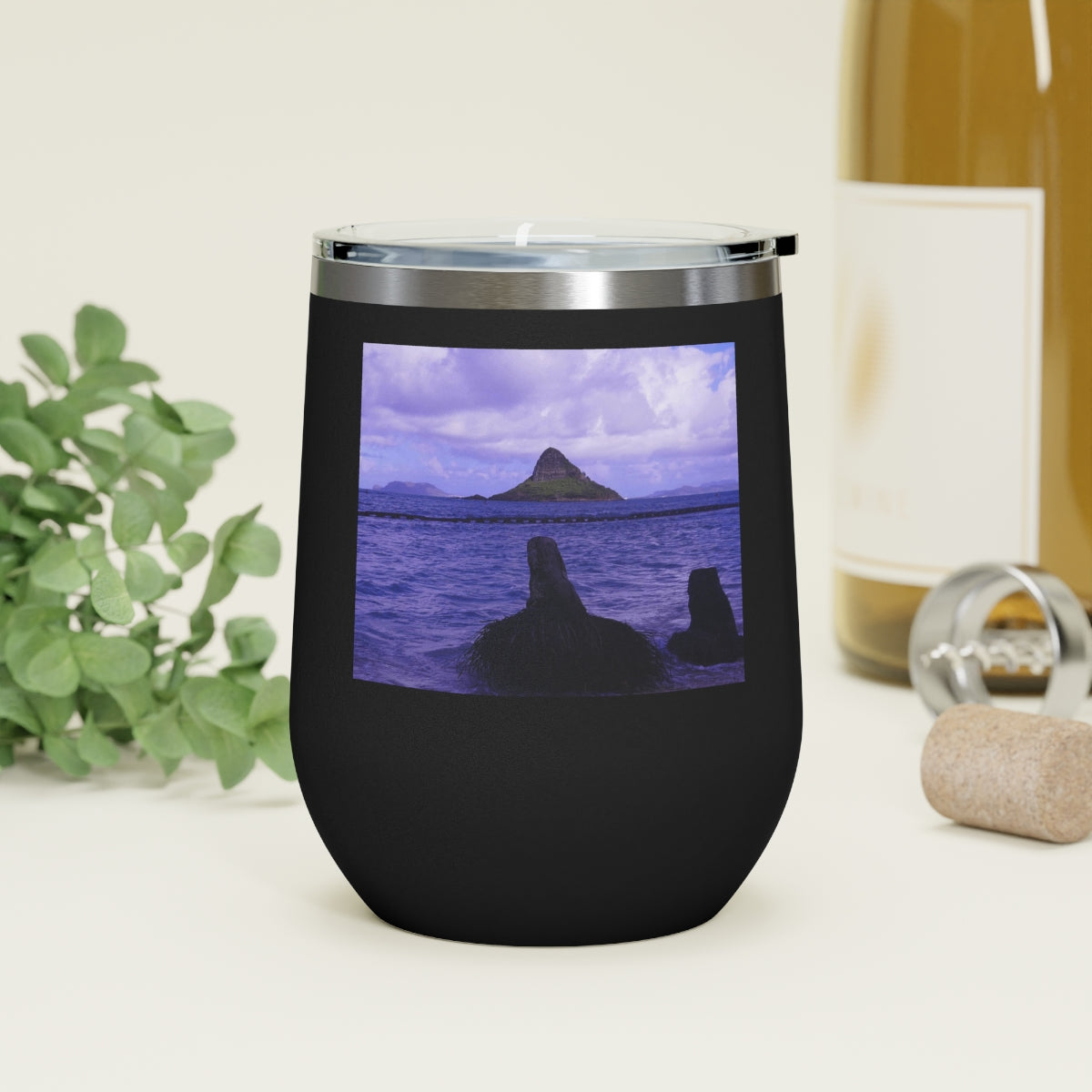 Wade To Chinaman's Hat - 12 oz Insulated Wine Tumbler - Fry1Productions