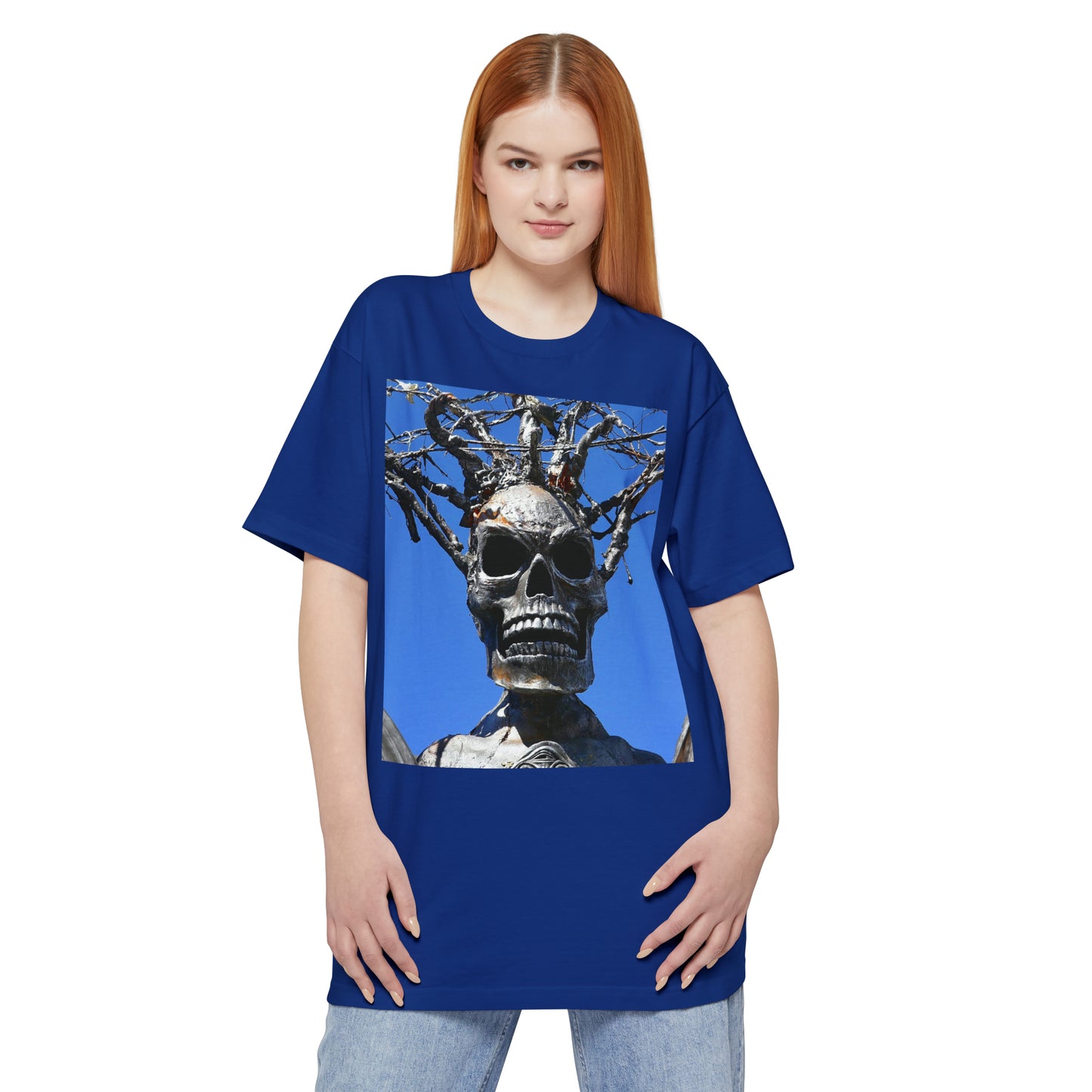 Skull Warrior Stare - Unisex Tall Beefy T-Shirt - Fry1Productions