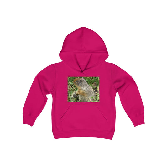 "Inquisitive Stare" - Youth Heavy Blend Hooded Sweatshirt - Fry1Productions