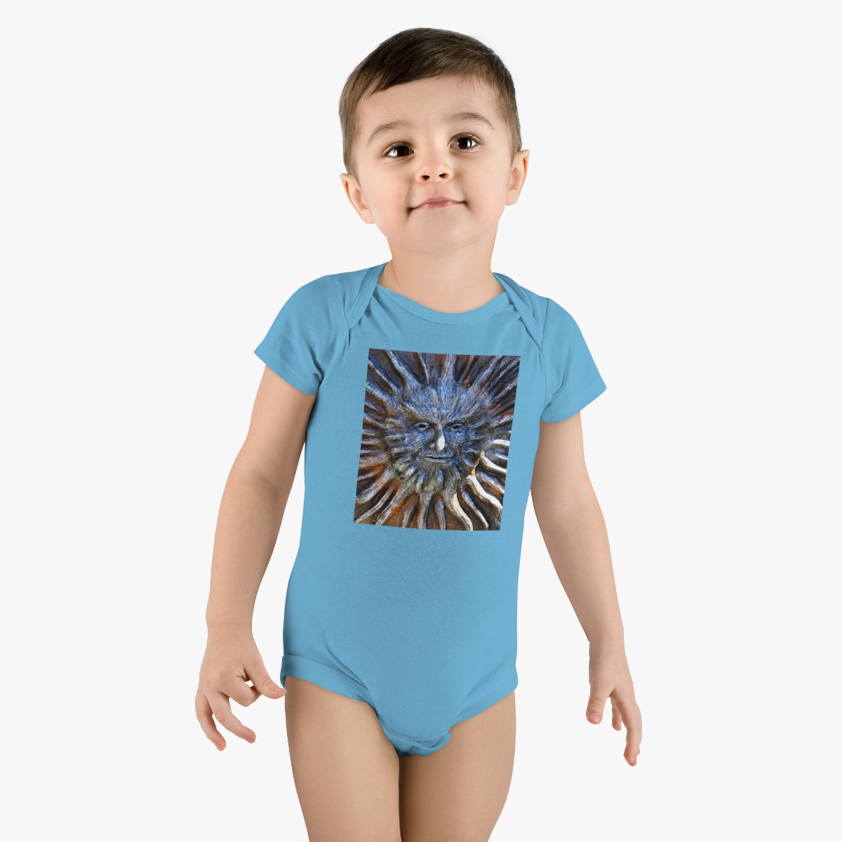 Sun God - Baby Short Sleeve Onesie - Fry1Productions