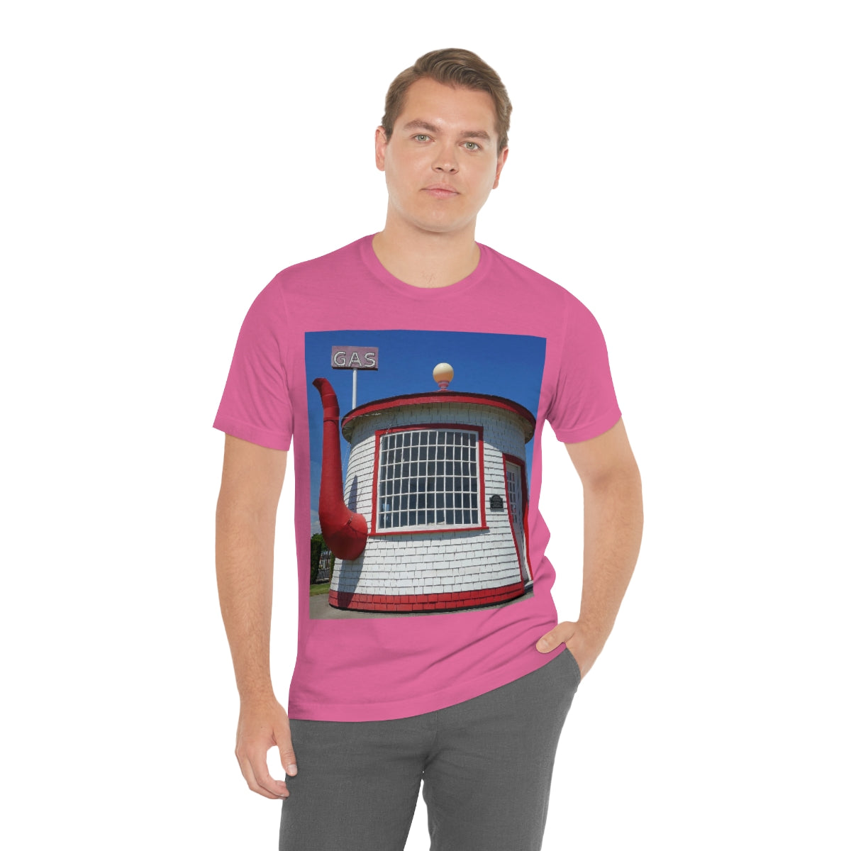 Awesome Teapot Dome Service Station - Unisex Jersey Short Sleeve T-Shirt - Fry1Productions