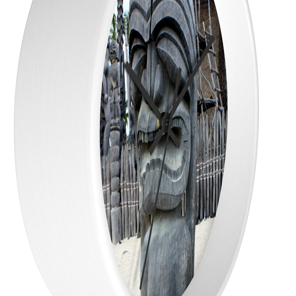 "Fierce Guardian" - 10" Wooden Frame Wall Clock - Fry1Productions