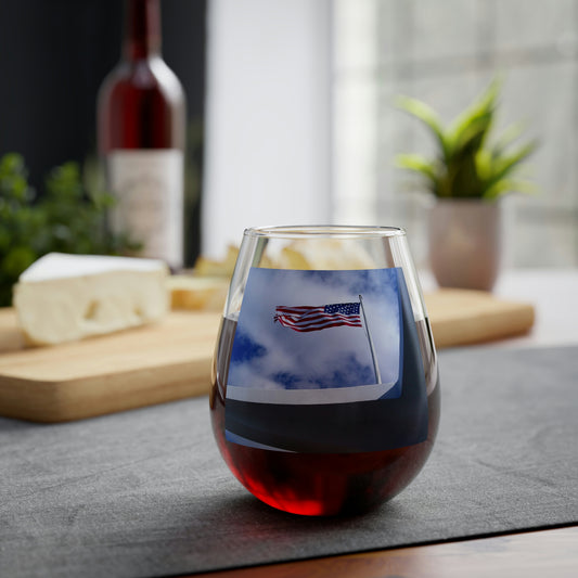 In Solemn Remembrance - Stemless Wine Glass, 11.75 oz - Fry1Productions