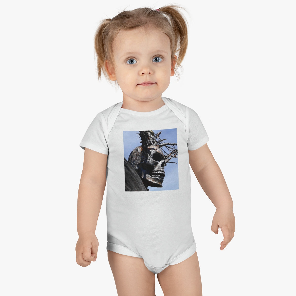 Skull Warrior - Baby Short Sleeve Onesie - Fry1Productions