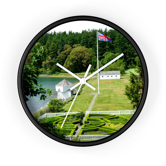 "Magnificent Grandiose Views" - 10" Wooden Frame Wall Clock - Fry1Productions