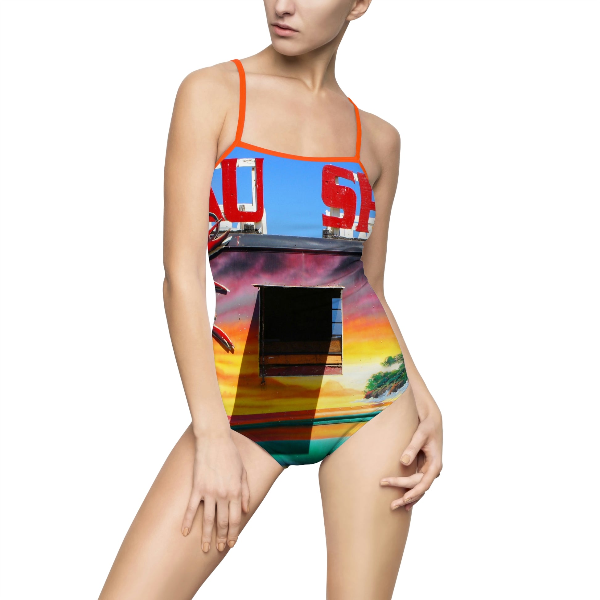 Island Love - Women's One-Piece Swimsuit - Fry1Productions