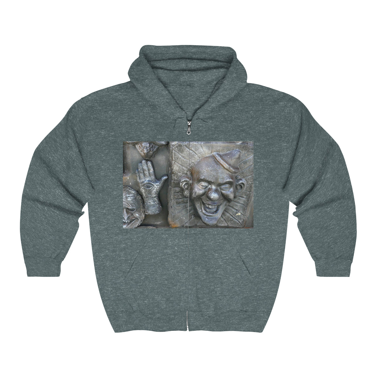 Cosmic Laughter - Unisex Heavy Blend Full Zip Hooded Sweatshirt - Fry1Productions