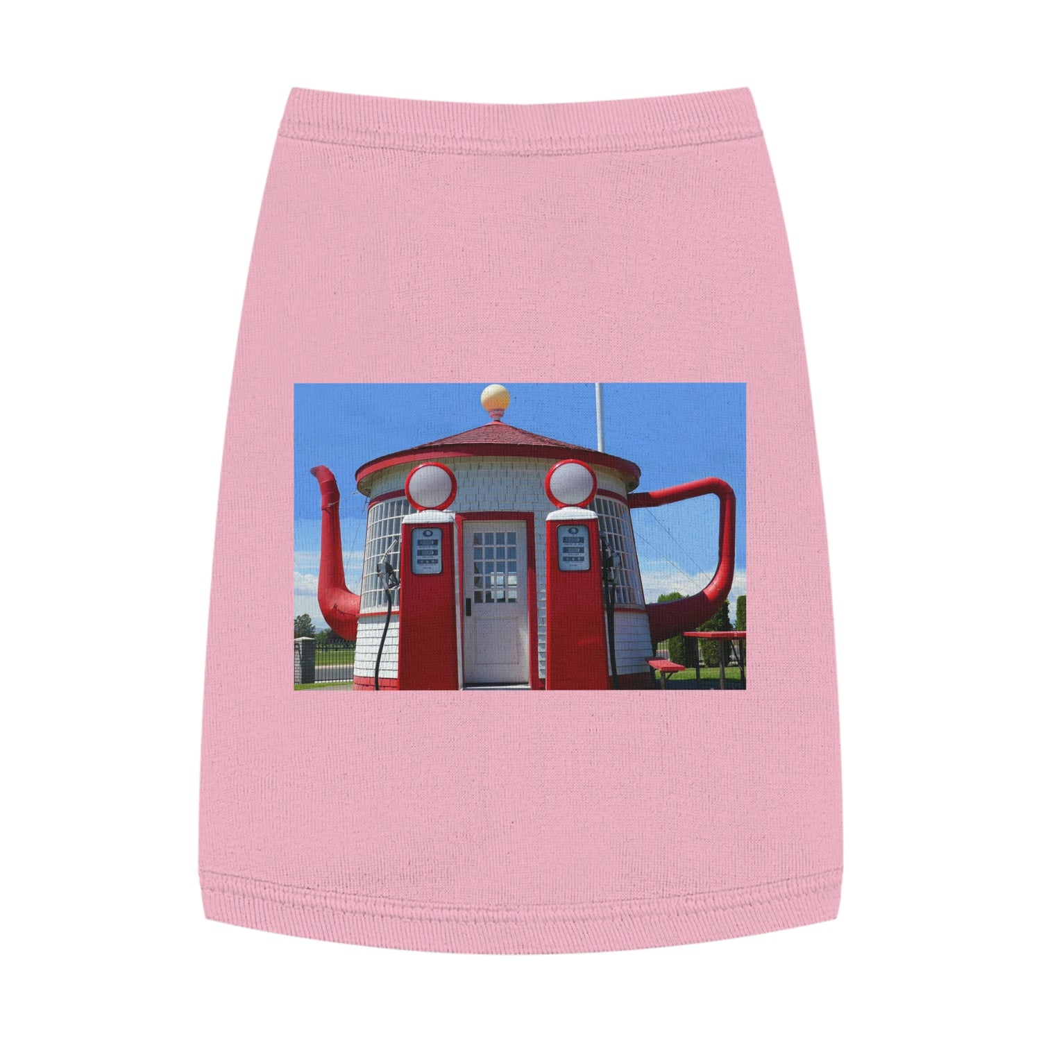 Awesome Teapot Dome Service Station - Pet Tank Top - Fry1Productions