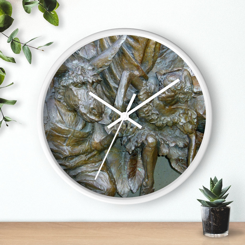 "Flight Love" - 10" Wooden Frame Wall Clock - Fry1Productions