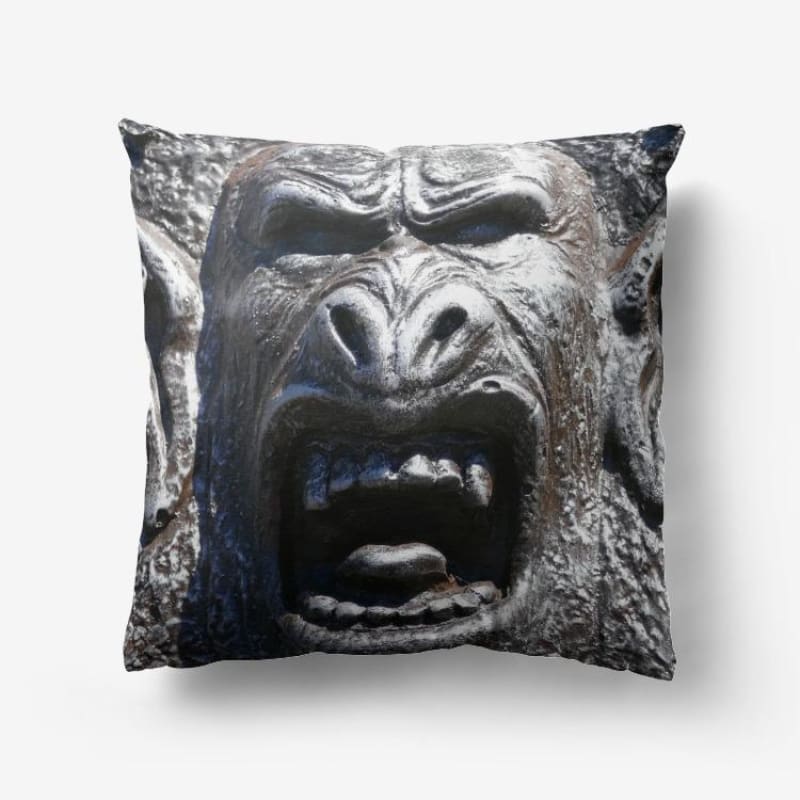 Frenzy Scream - Hypoallergenic Throw Pillow - Fry1Productions