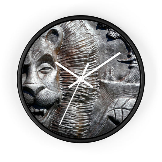 "Lion's Friends Forever v3 " - 10" Wooden Frame Wall Clock - Fry1Productions