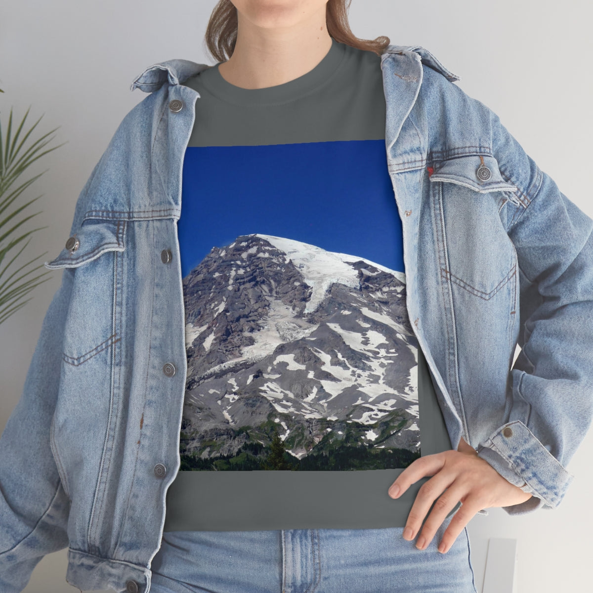 Majestic Mt. Rainier - Unisex Heavy Cotton Tee - Fry1Productions