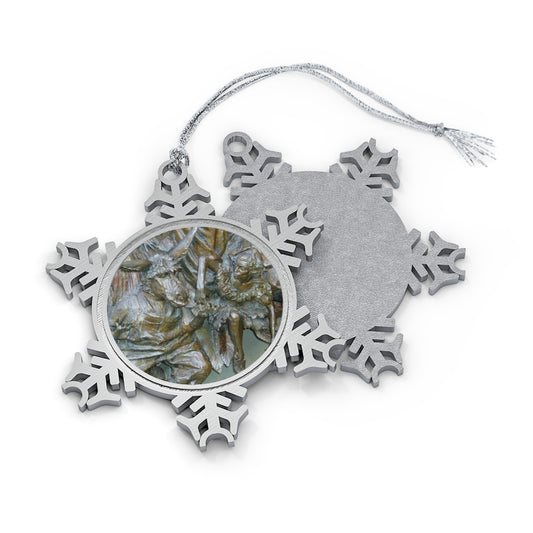Flight Love - Pewter Snowflake Ornament - Fry1Productions