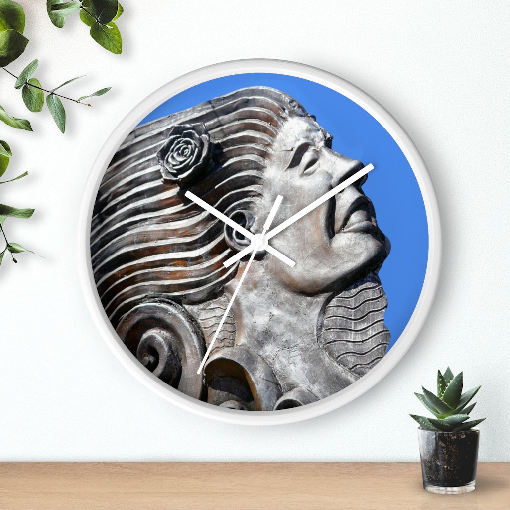 "Nymph Beauty" - 10" Wooden Frame Wall Clock - Fry1Productions