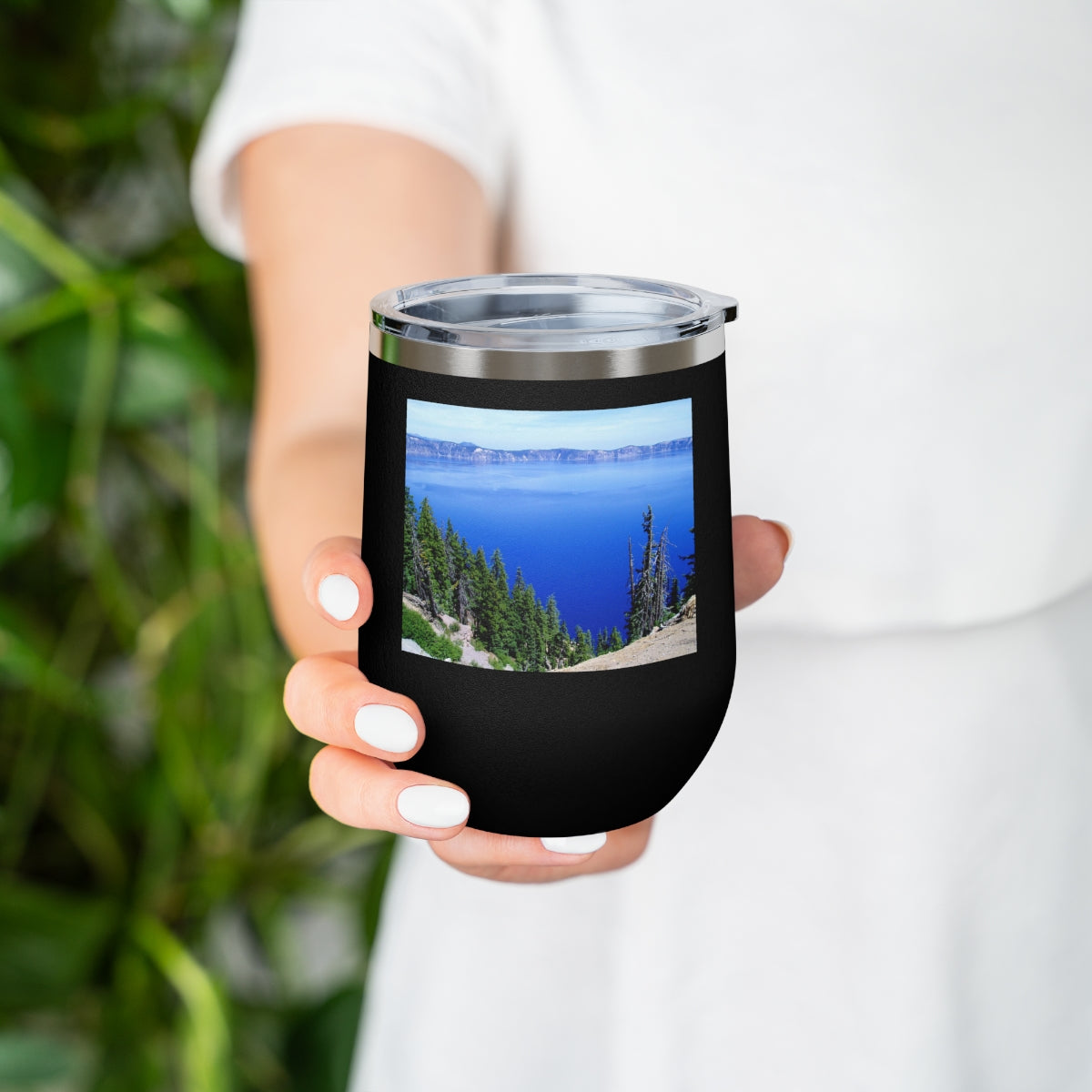 Deep Blue - 12 oz Insulated Wine Tumbler - Fry1Productions