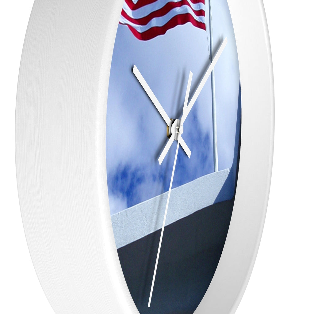 "In Solemn Remembrance" - 10" Wooden Frame Wall Clock - Fry1Productions