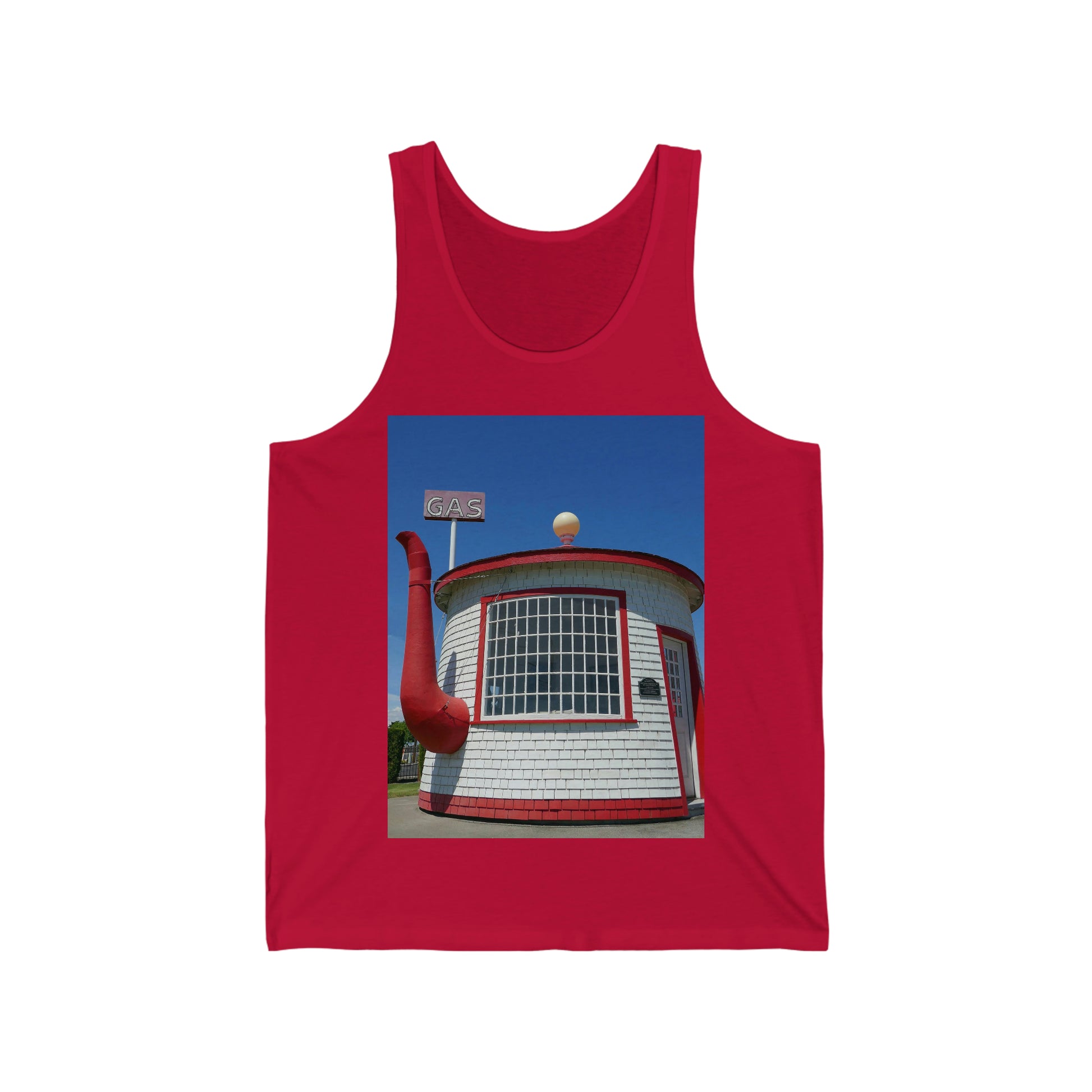 Historic Attraction Teapot Dome - Unisex Jersey Tank - Fry1Productions