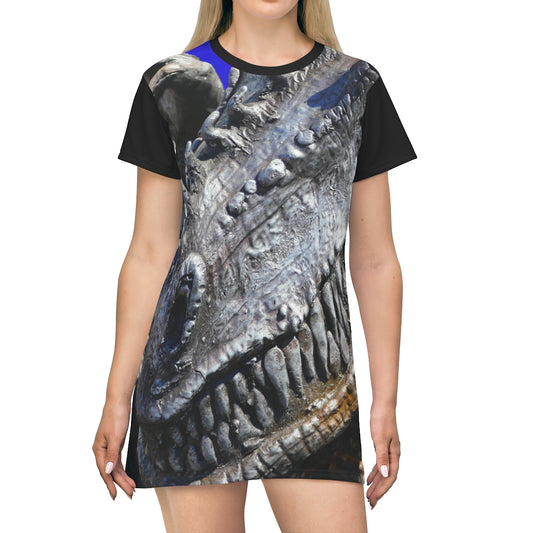 Delectable Vision - Women's All-Over Print T-Shirt Dress - Fry1Productions