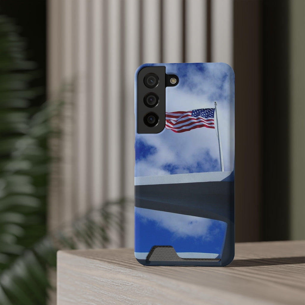 "In Solemn Remembrance" - Galaxy S22 S21 & iPhone 13 Case With Card Holder - Fry1Productions