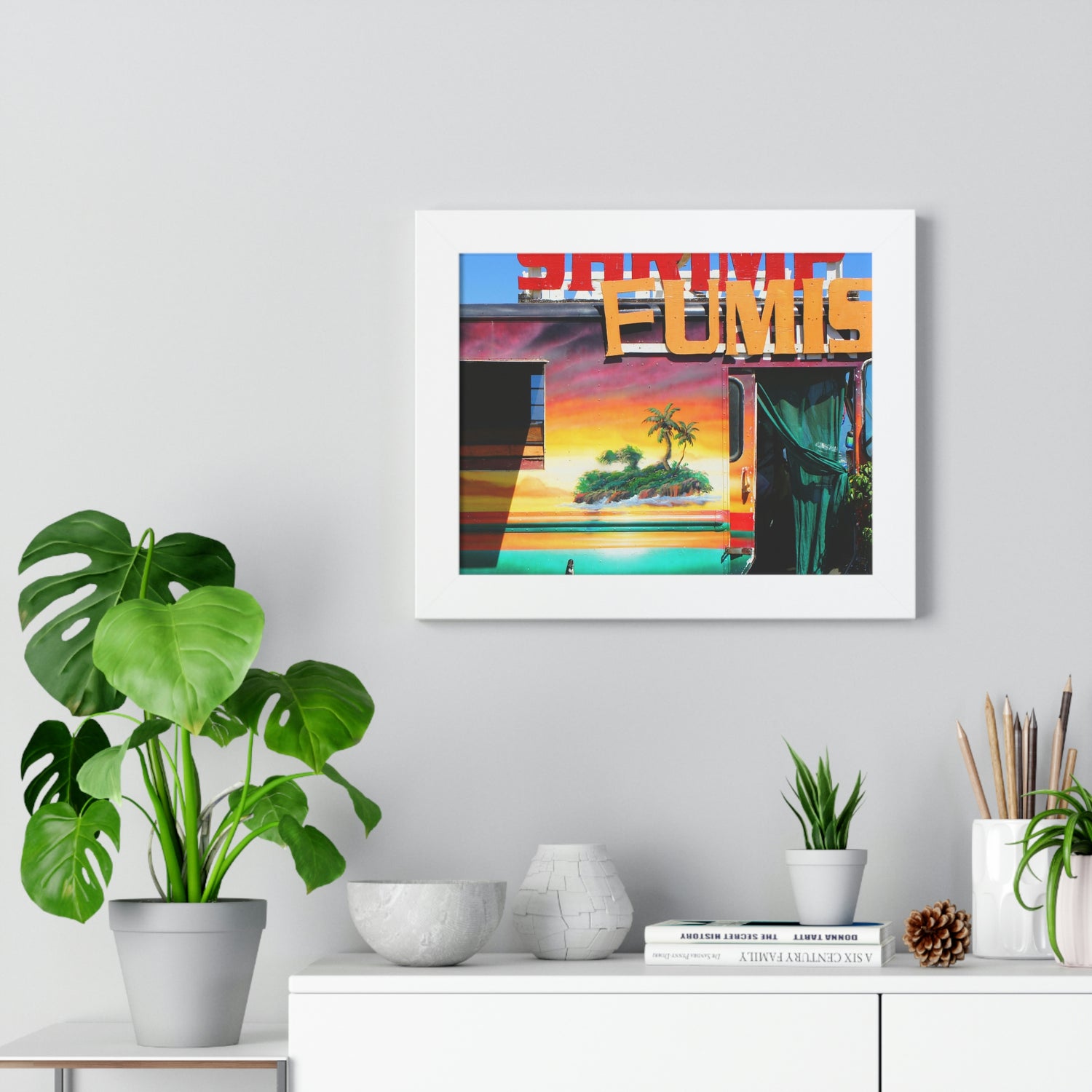 Island Love - Framed Horizontal Poster - Fry1Productions