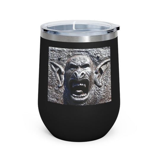 Frenzy Scream - 12 oz Insulated Wine Tumbler - Fry1Productions