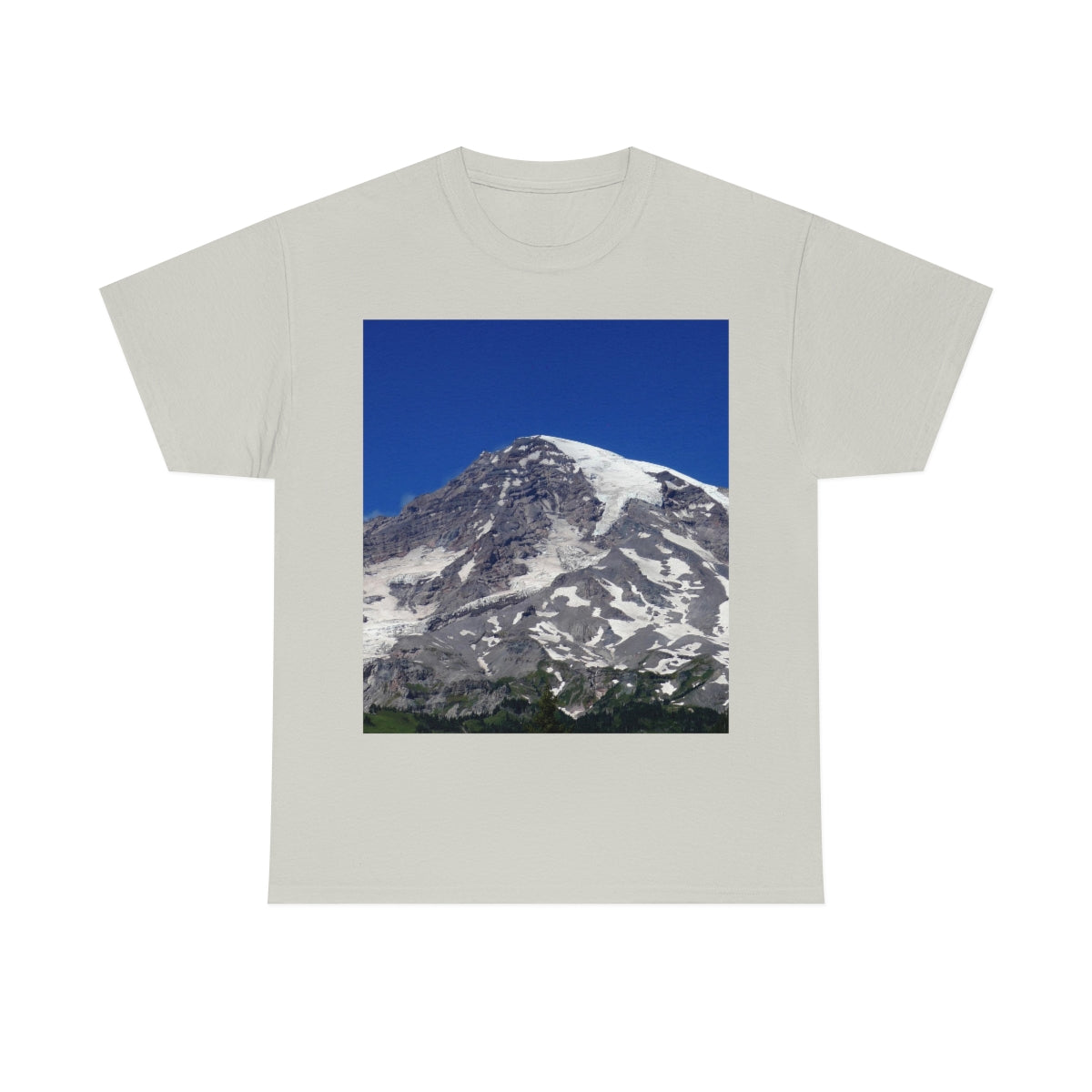 Majestic Mt. Rainier - Unisex Heavy Cotton Tee - Fry1Productions