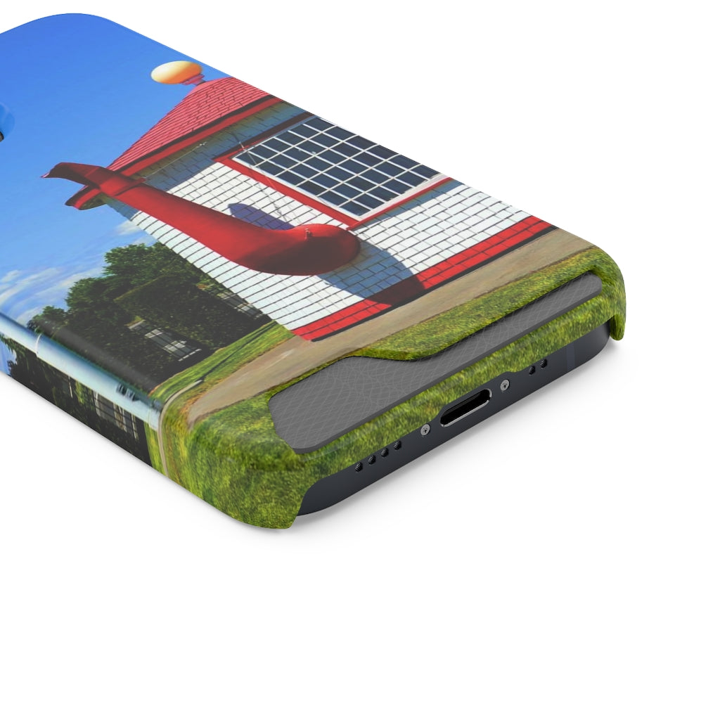 "Historic Teapot Dome Service Station" - Galaxy S22 S21 & iPhone 13 Case With Card Holder - Fry1Productions