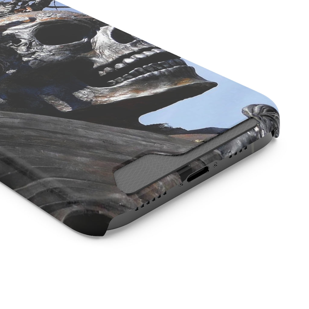 "Skull Warrior" - Galaxy S22 S21 & iPhone 13 Case With Card Holder - Fry1Productions