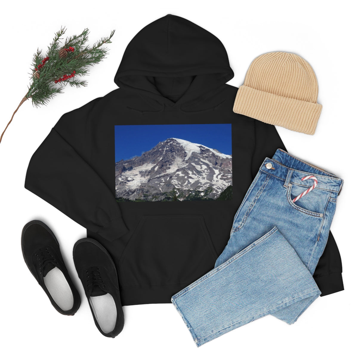 Majestic Mt. Rainier - Unisex Heavy Blend Hooded Sweatshirt - Fry1Productions