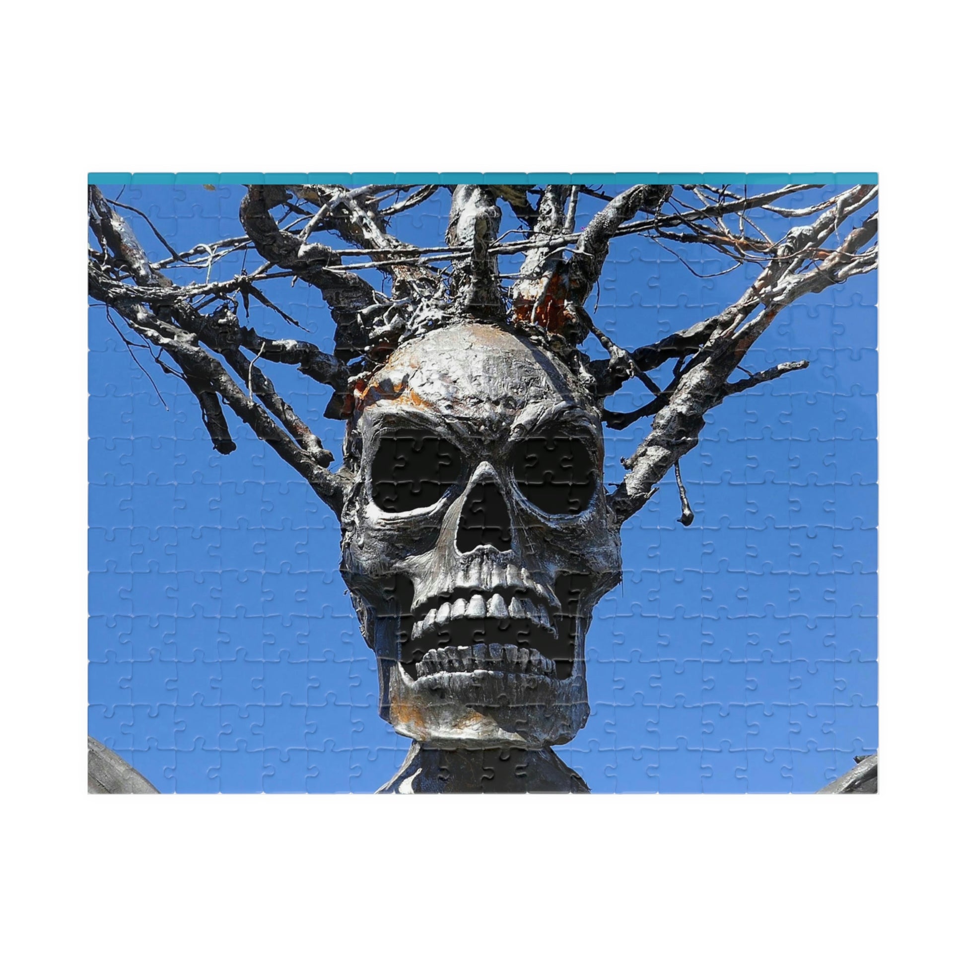 Skull Warrior Stare - Puzzle, Horizontal (110, 252, 500, 1014-piece) - Fry1Productions