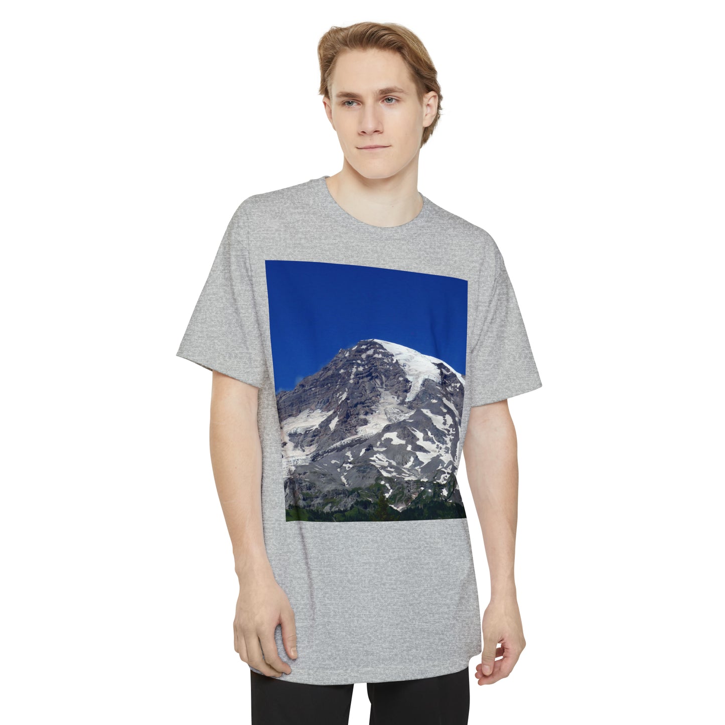 Majestic Mt. Rainier - Unisex Tall Beefy T-Shirt - Fry1Productions