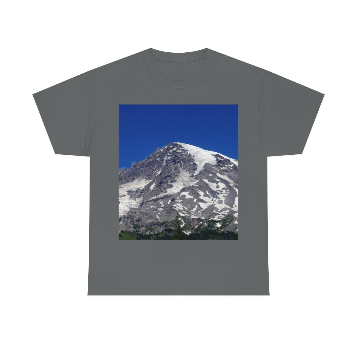 Majestic Mt. Rainier - Unisex Heavy Cotton Tee - Fry1Productions