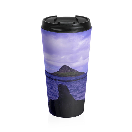 "Wade To Chinaman's Hat" - Stainless Steel Travel Mug 15 oz - Fry1Productions