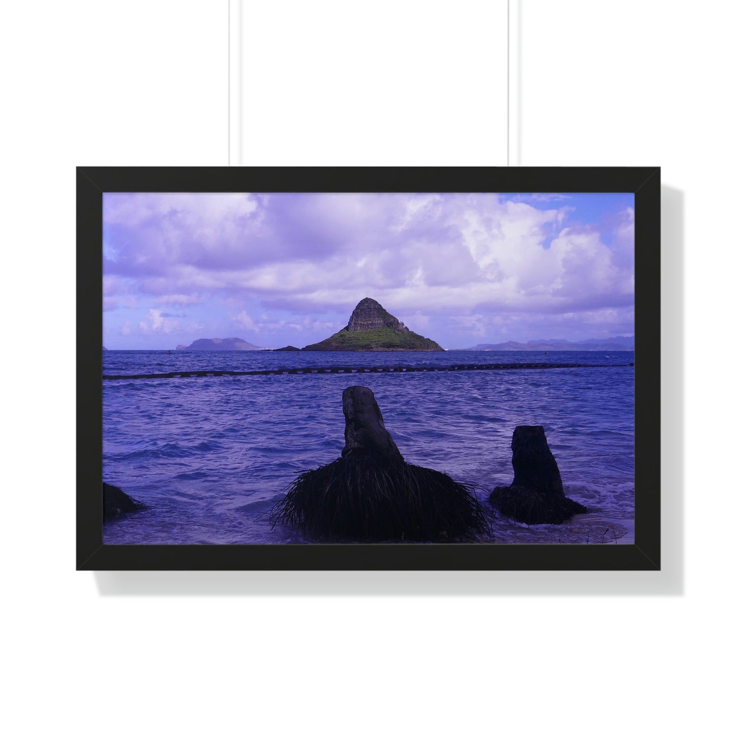 Wade To Chinaman's Hat - Framed Horizontal Poster - Fry1Productions